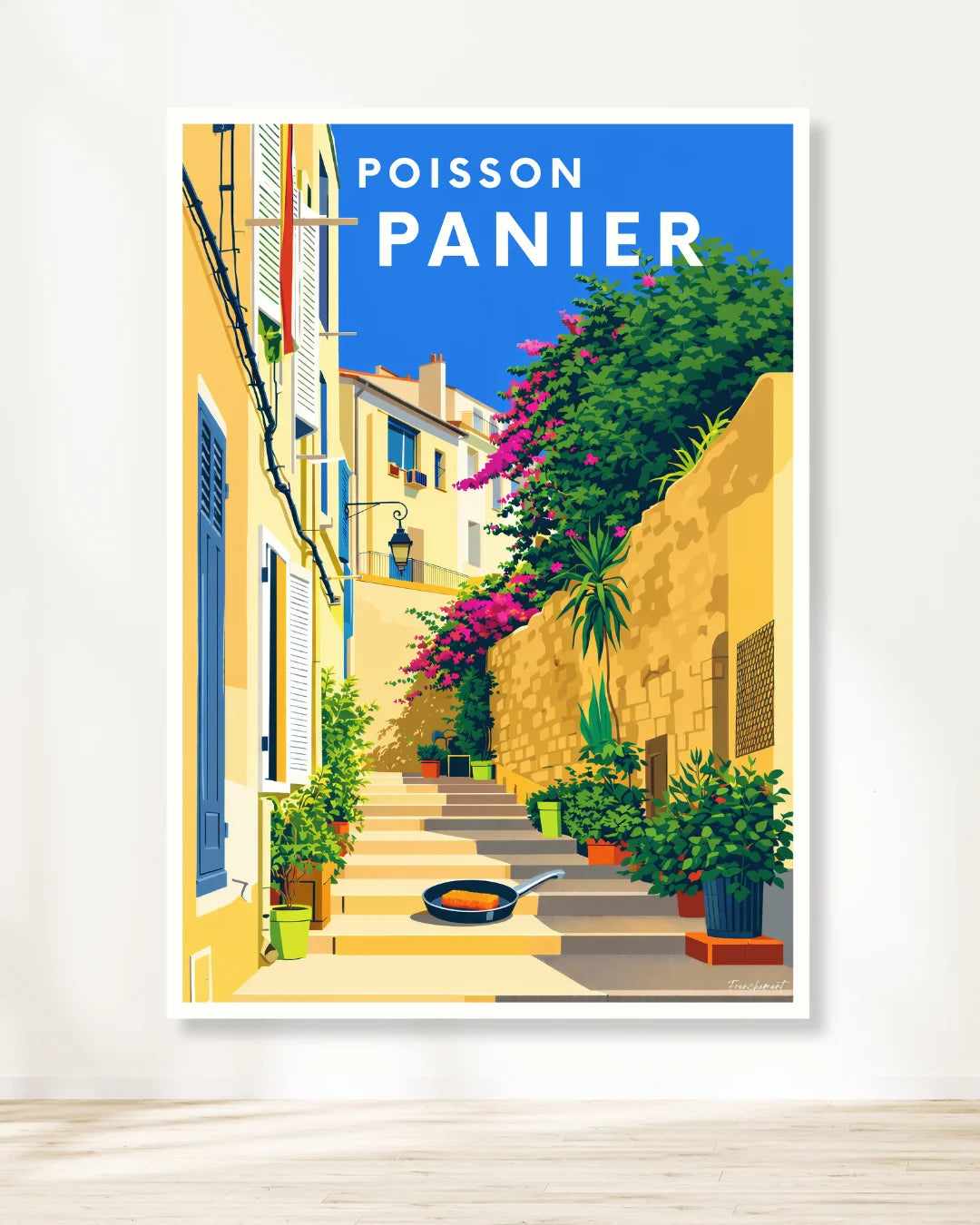Affiche Marseille Panier - Affiche déco tendance