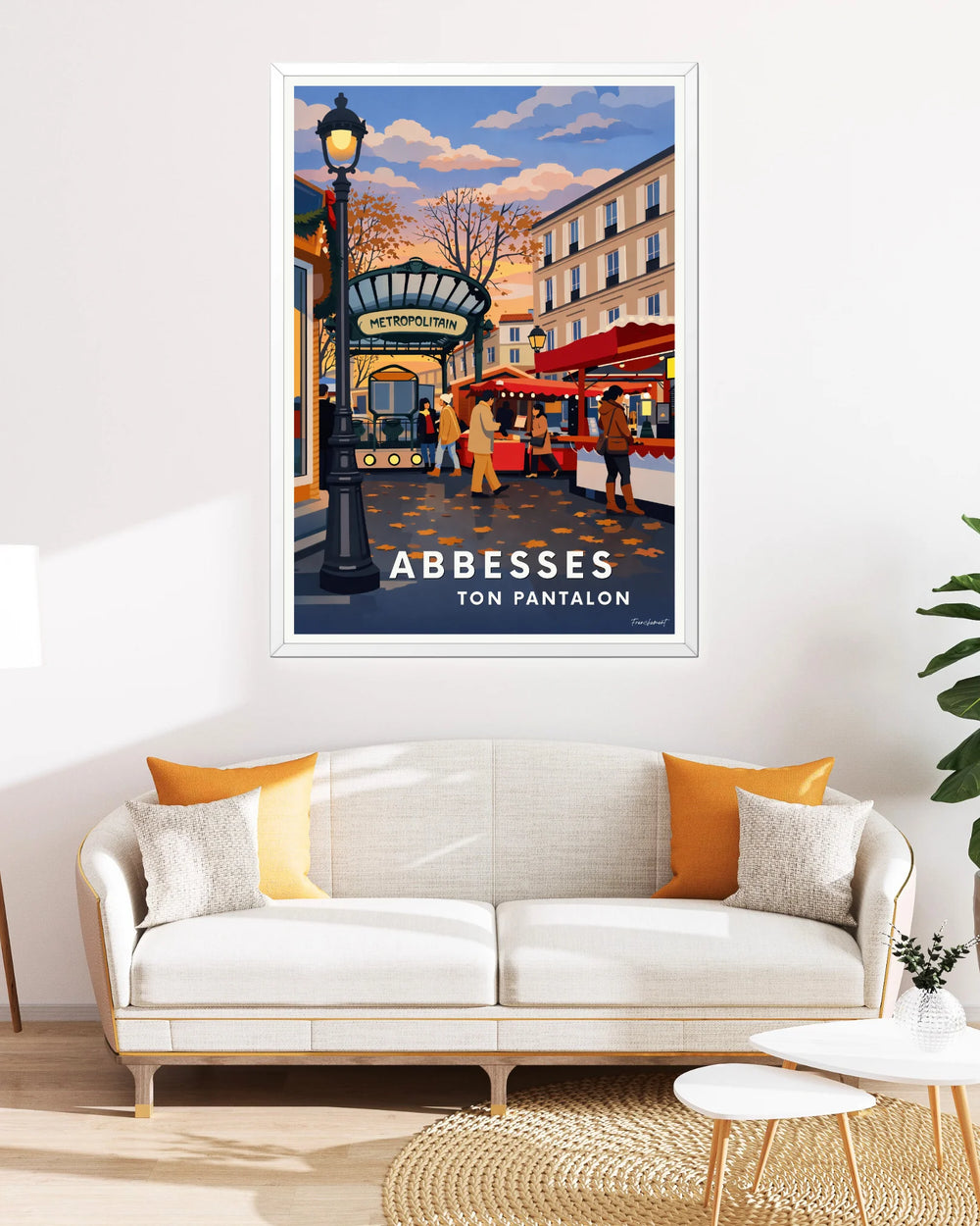Affiche Paris - Abbesses ton pantalon