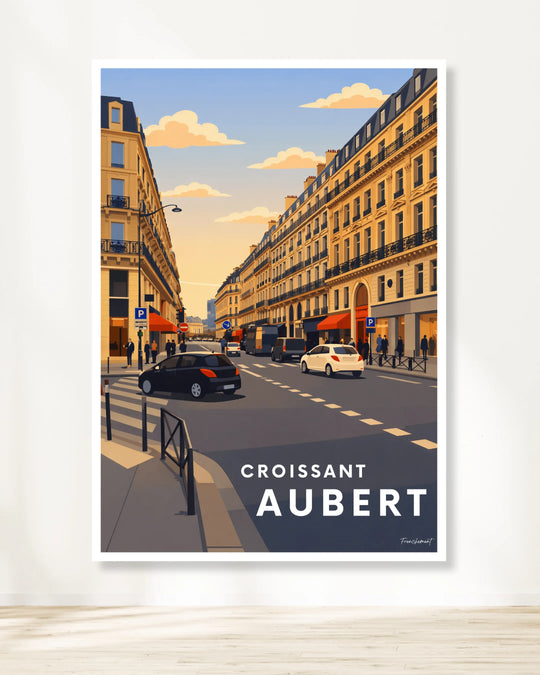 Affiche Paris - Croissant Auber