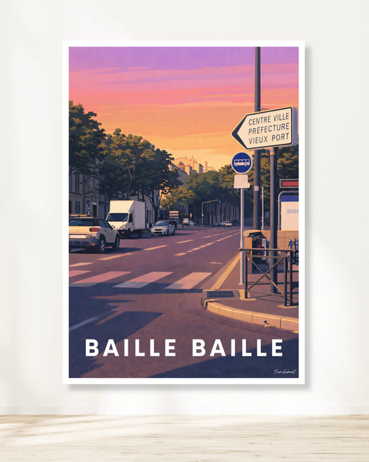 Affiche Marseille - Baille Baille