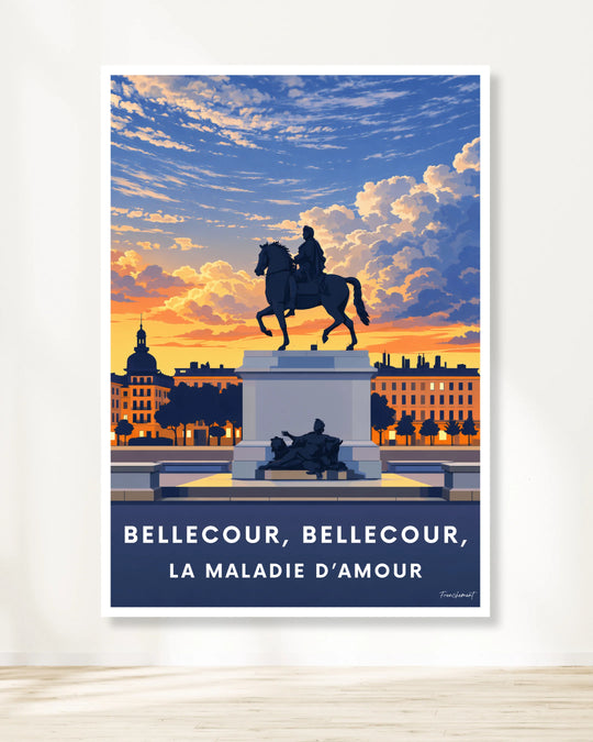 Affiche Lyon - Bellecour, Bellecour