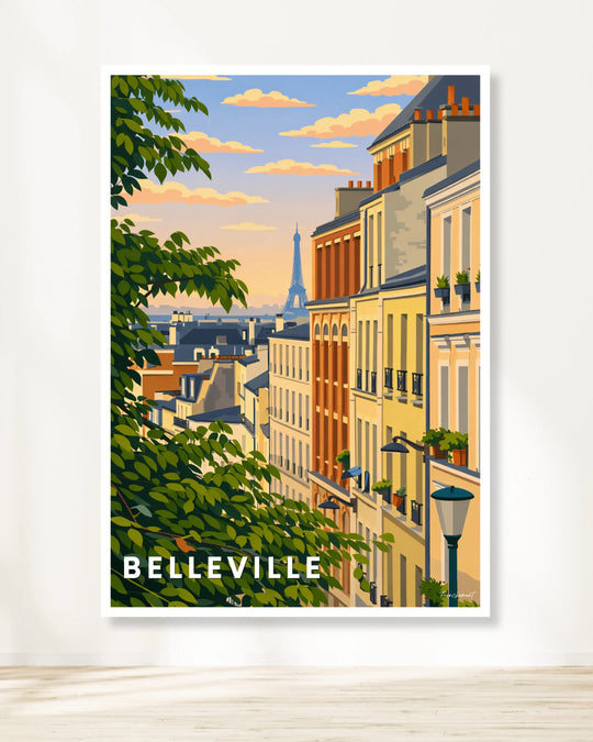 Affiche Paris - Belleville
