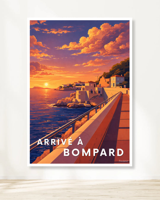 Affiche Marseille - Arrivé à Bompard