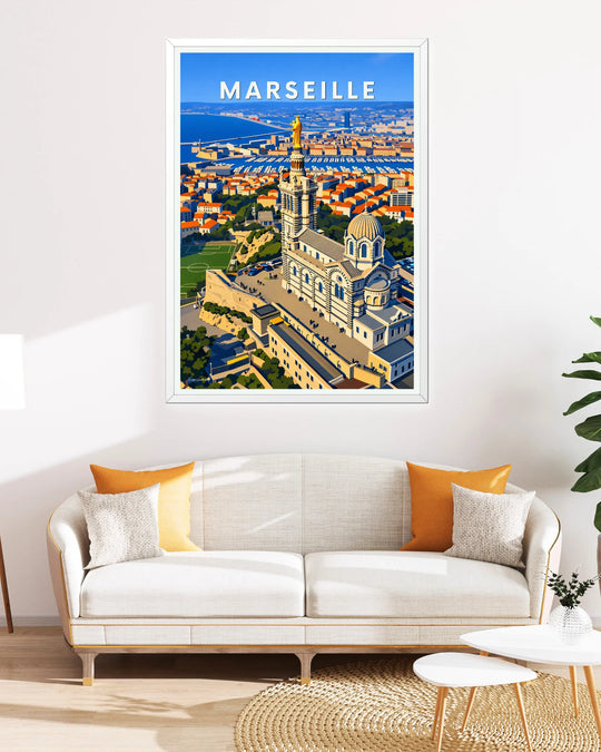 Affiche Marseille - La Bonne Mère
