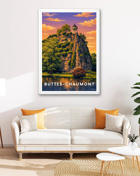 Affiche Paris - Buttes-Chaumont