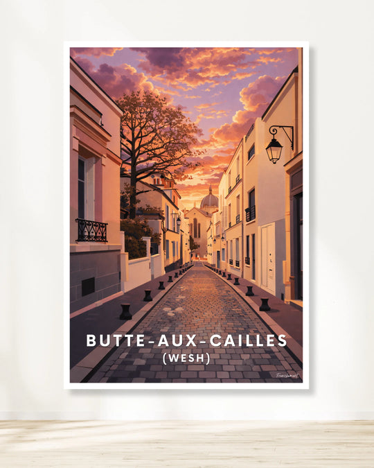 Affiche Paris - Butte-Aux-Cailles
