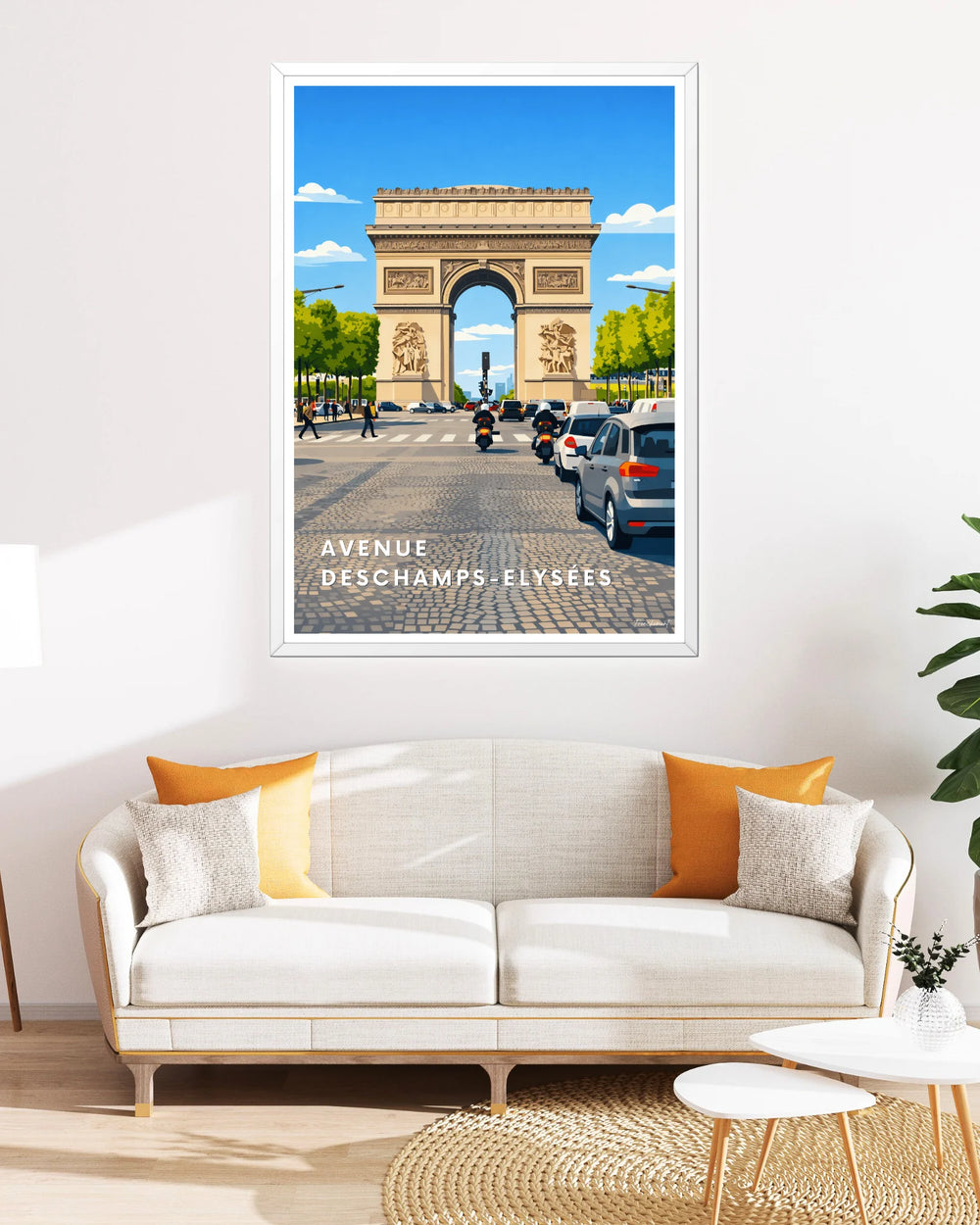 Affiche Paris - Avenue Deschamps-Elysées