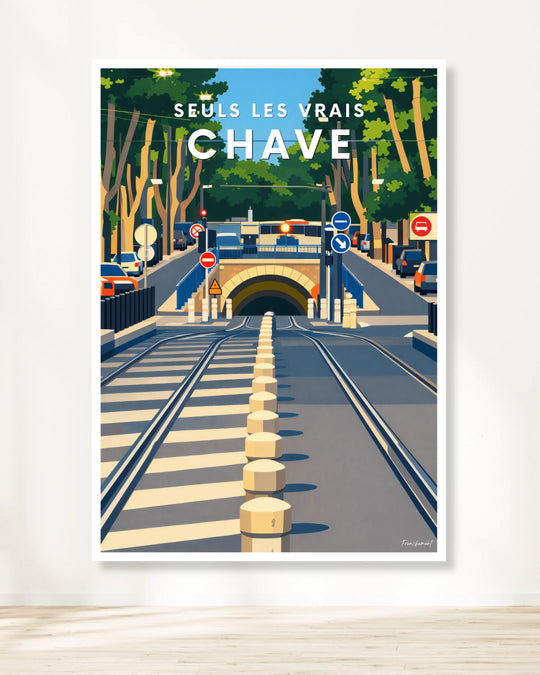 Affiche Marseille - Seuls les vrais Chave