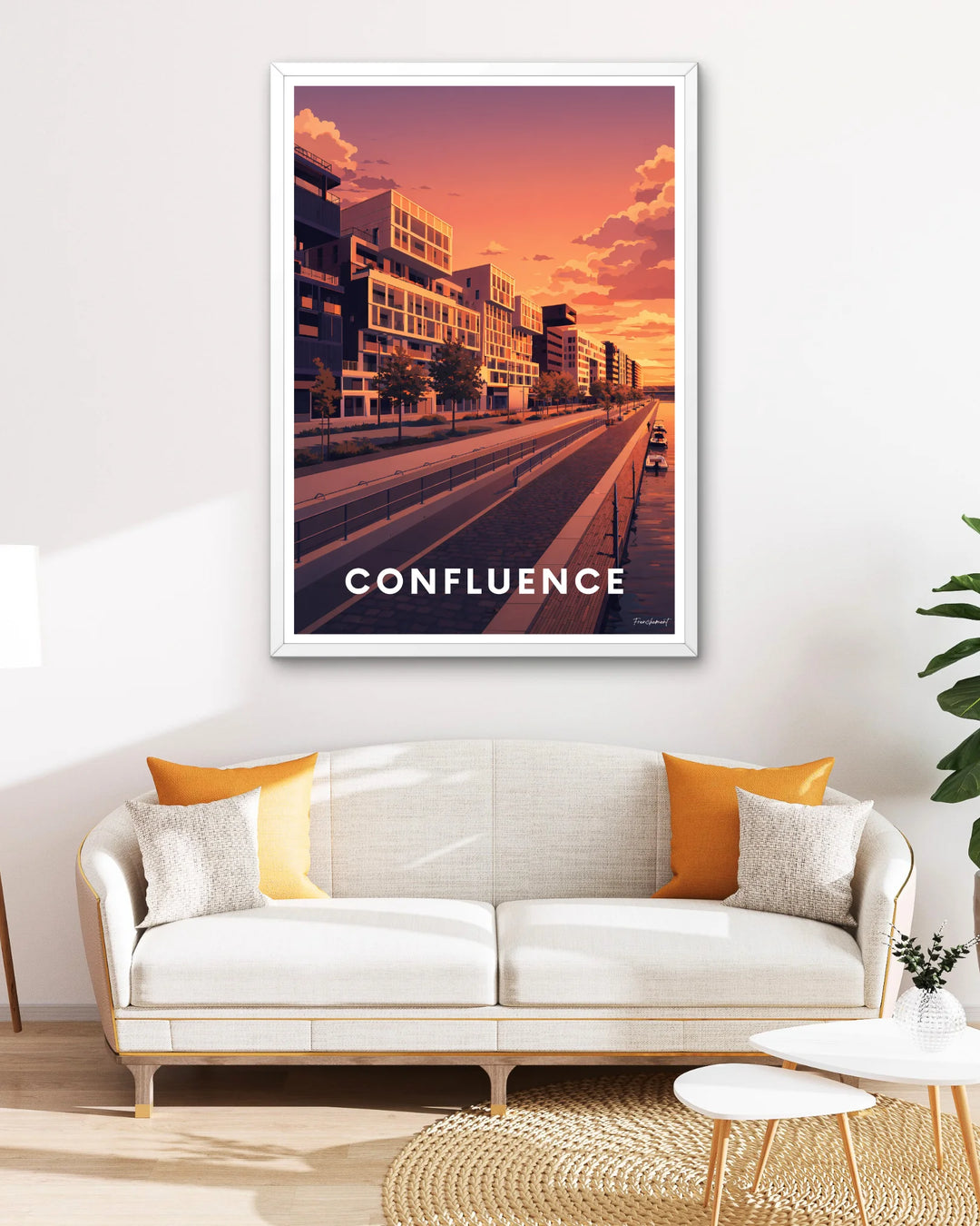 Affiche Lyon - Confluence