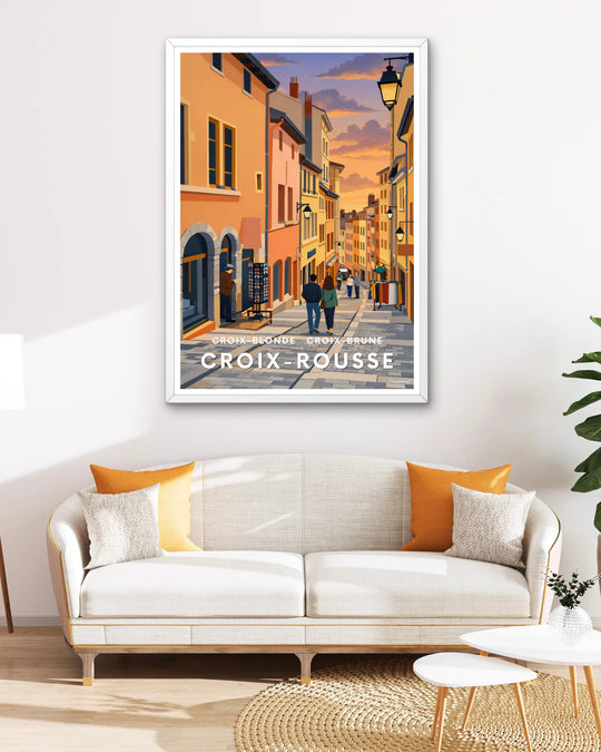 Affiche Lyon - Croix-Rousse