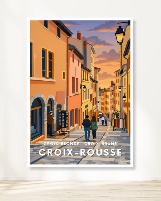 Affiche Lyon - Croix-Rousse