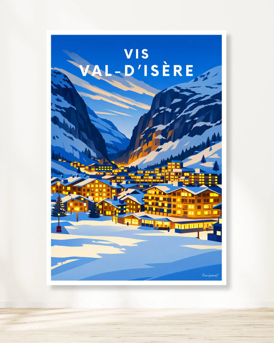 Affiche ski - Vis Val-d'Isère