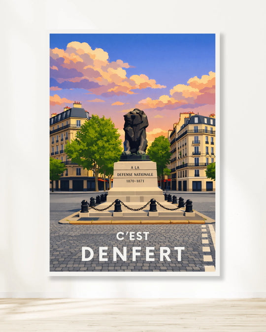 Affiche Paris - C'est Denfert