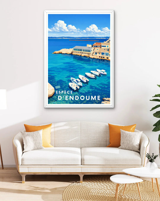 Affiche Marseille - Espèce d'Endoume