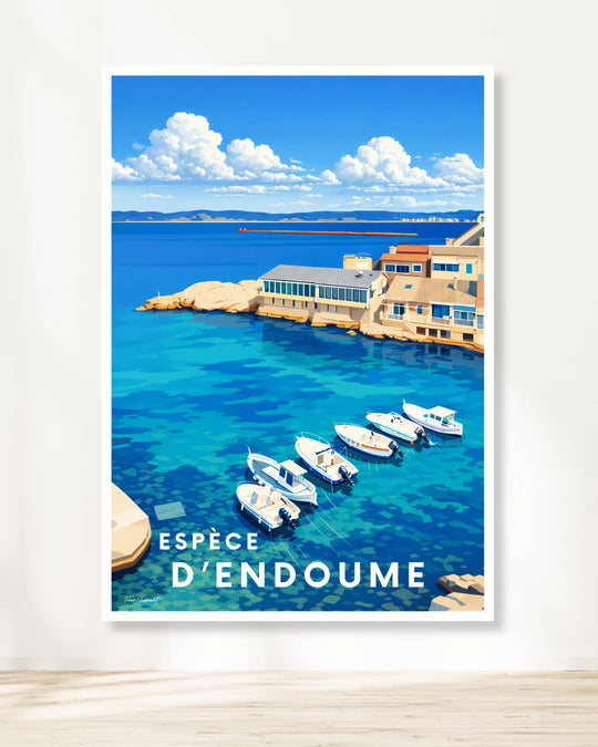 Affiche Marseille - Espèce d'Endoume