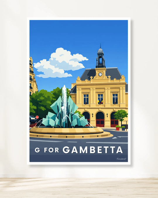 Affiche Paris - G for Gambetta