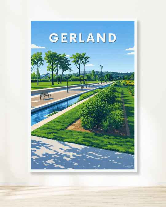 Affiche Lyon - Gerland