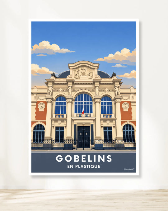 Affiche Paris - Gobelins en plastique