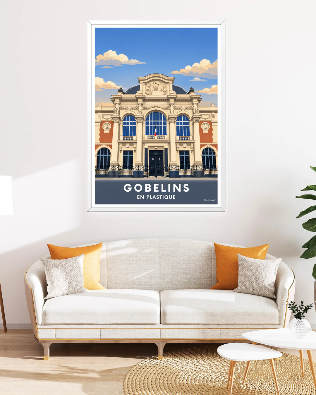 Affiche Paris - Gobelins en plastique