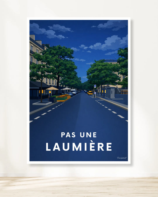 Affiche Paris - Pas une Laumière