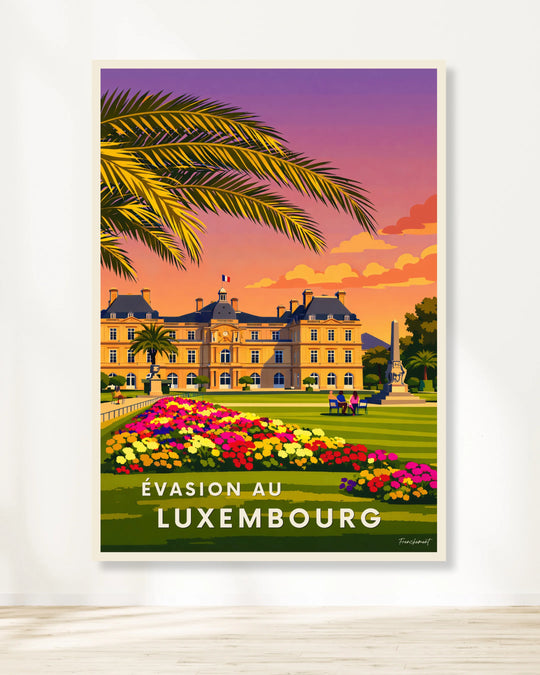 Affiche Paris - Évasion au Luxembourg