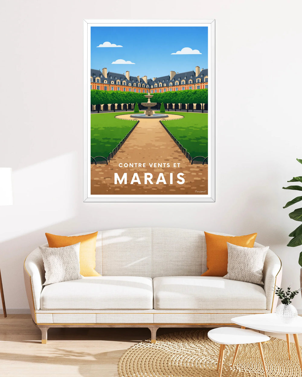 Affiche Paris - Contre vents et Marais