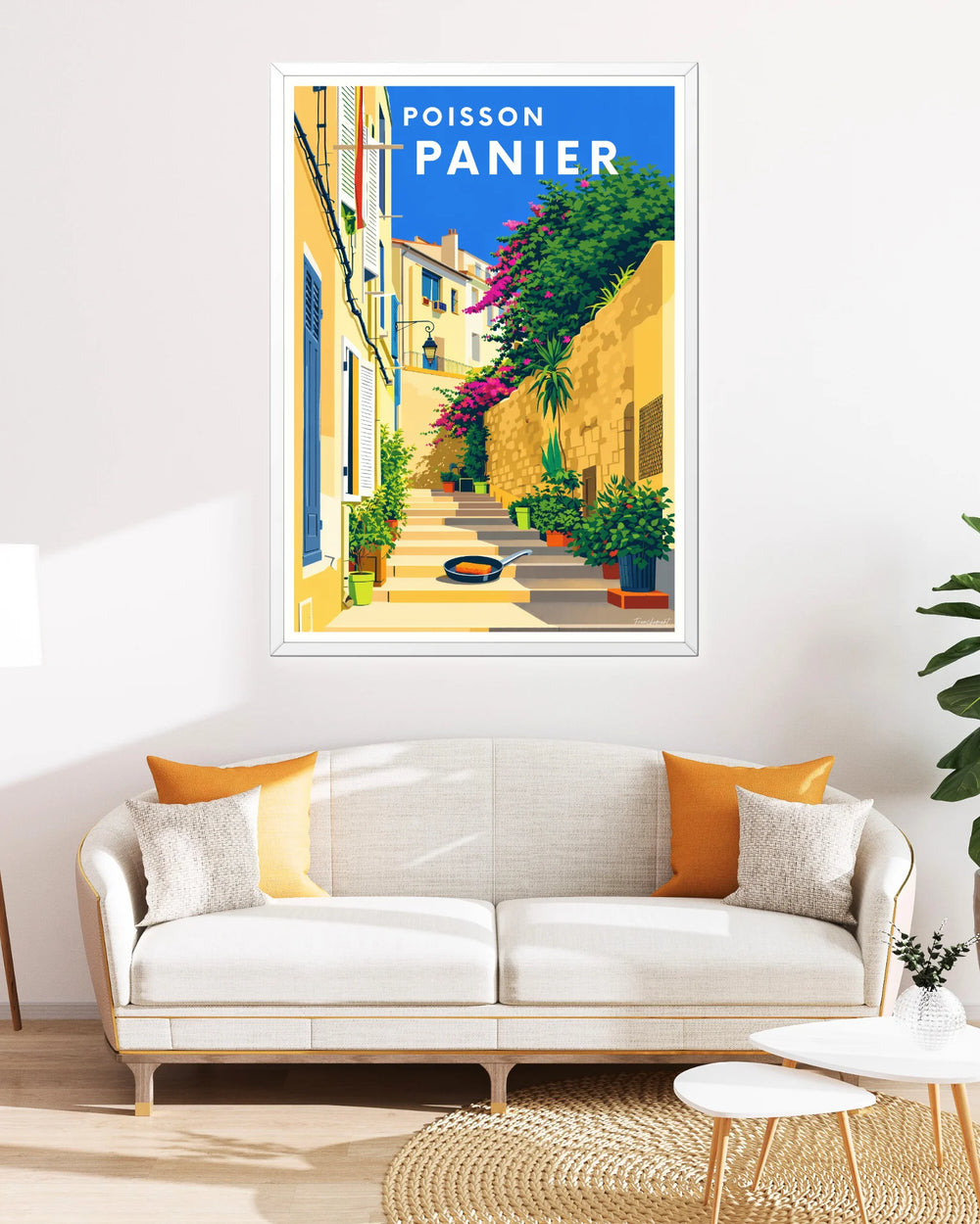 Affiche Marseille - Poisson Panier