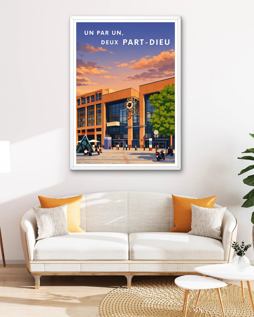 Affiche Lyon - Un par un, deux Part-Dieu