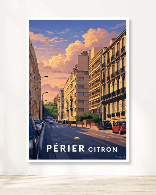 Affiche Marseille - Périer citron