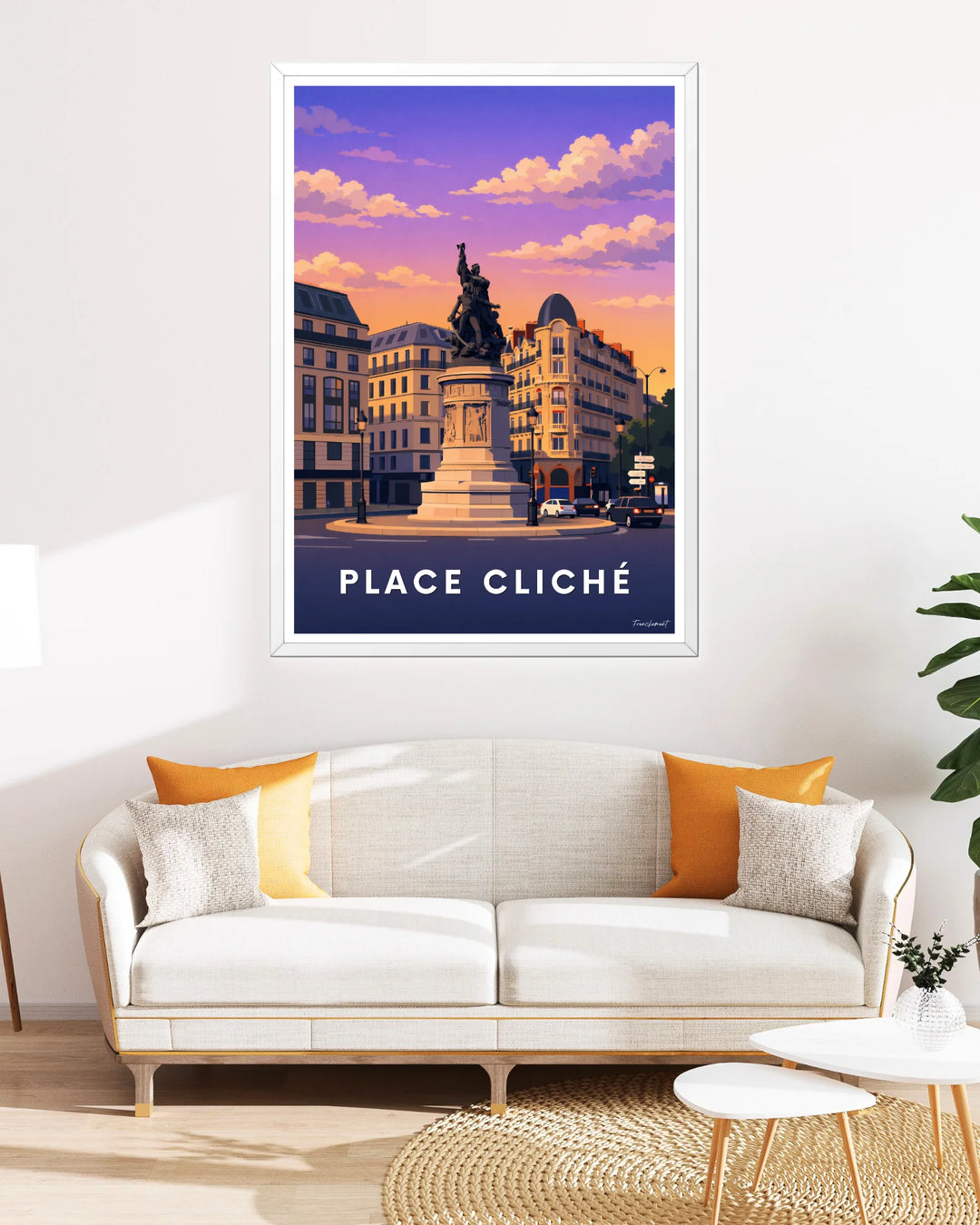 Affiche Paris - Place Cliché