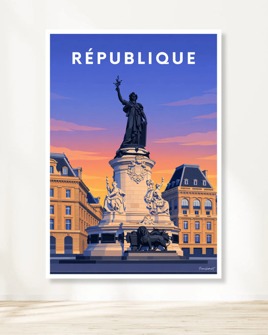 Affiche Paris - République