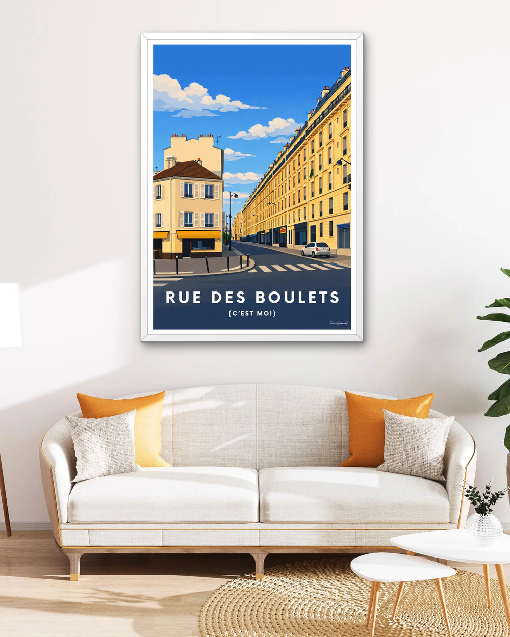 Affiche Paris - Rue des Boulets