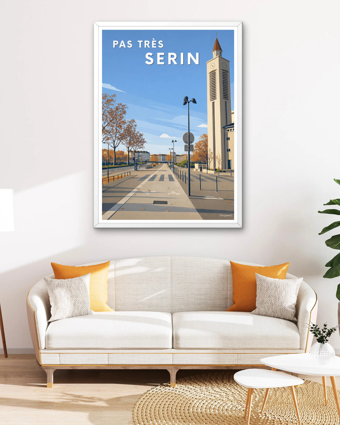 Affiche Lyon - Pas très Serin