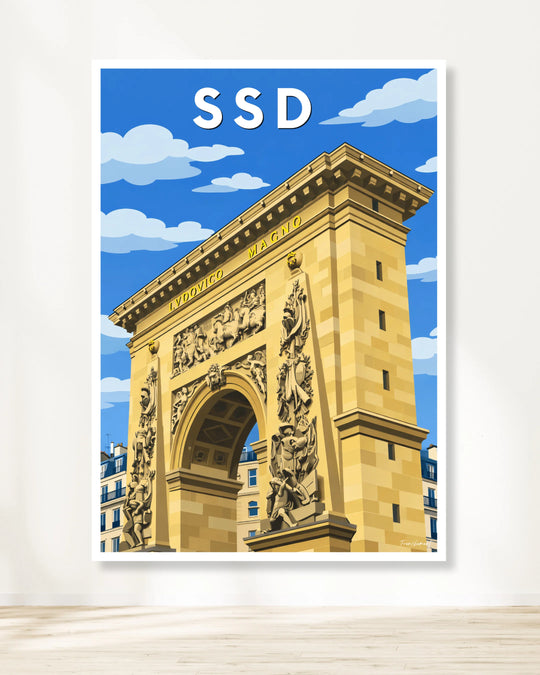 Affiche Paris - Strasbourg - Saint-Denis