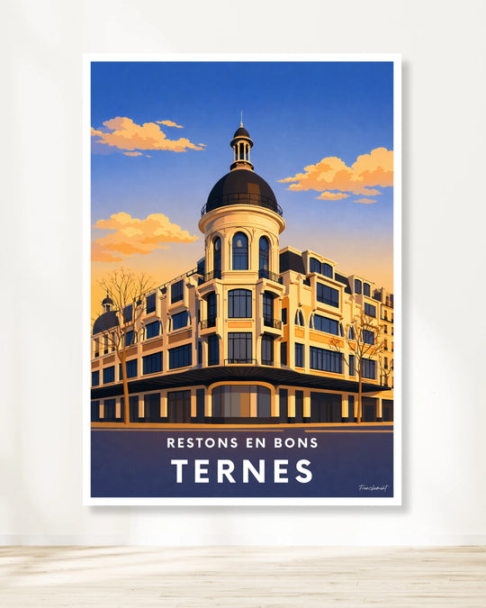 Affiche Paris -Restons en bons Ternes