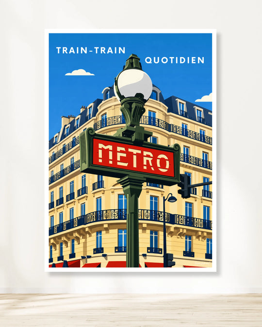 Affiche Paris - Train-train quotidien