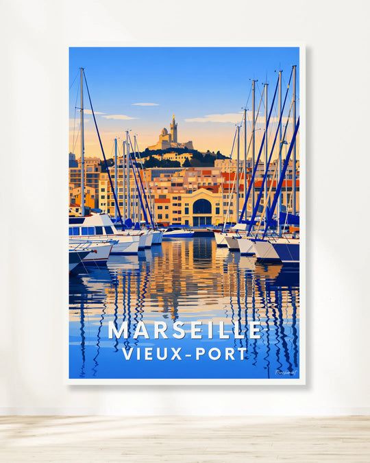 Affiche Marseille - Vieux-Port