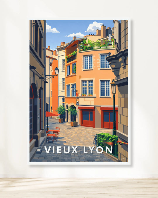 Affiche Lyon - Vieux Lyon