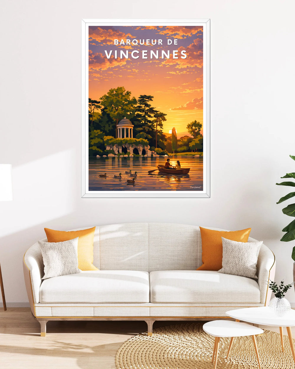 Affiche Paris - Barqueur de Vincennes