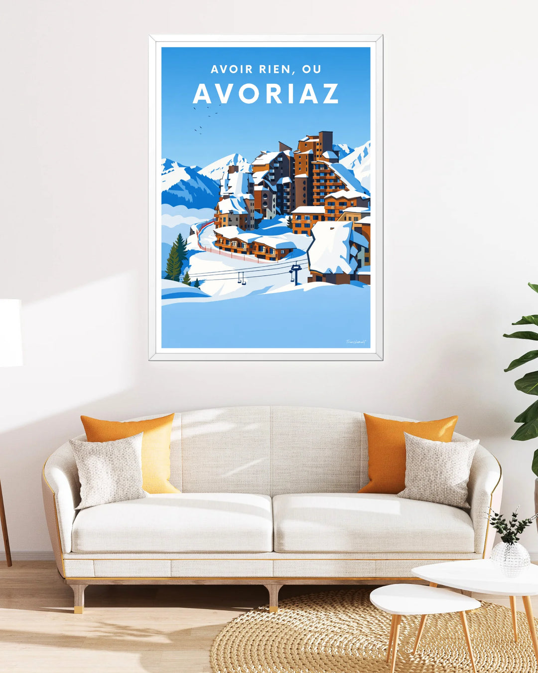 Affiche ski - Avoir rien ou Avoriaz