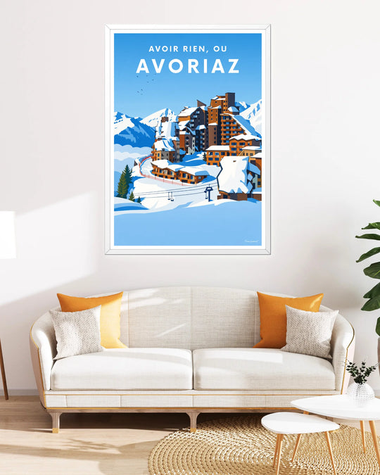 Affiche ski - Avoir rien ou Avoriaz