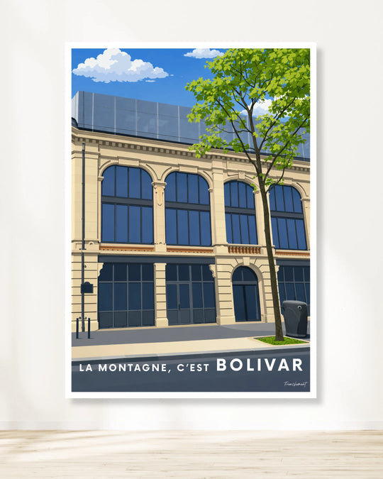 Affiche Paris - La montagne c'est Bolivar