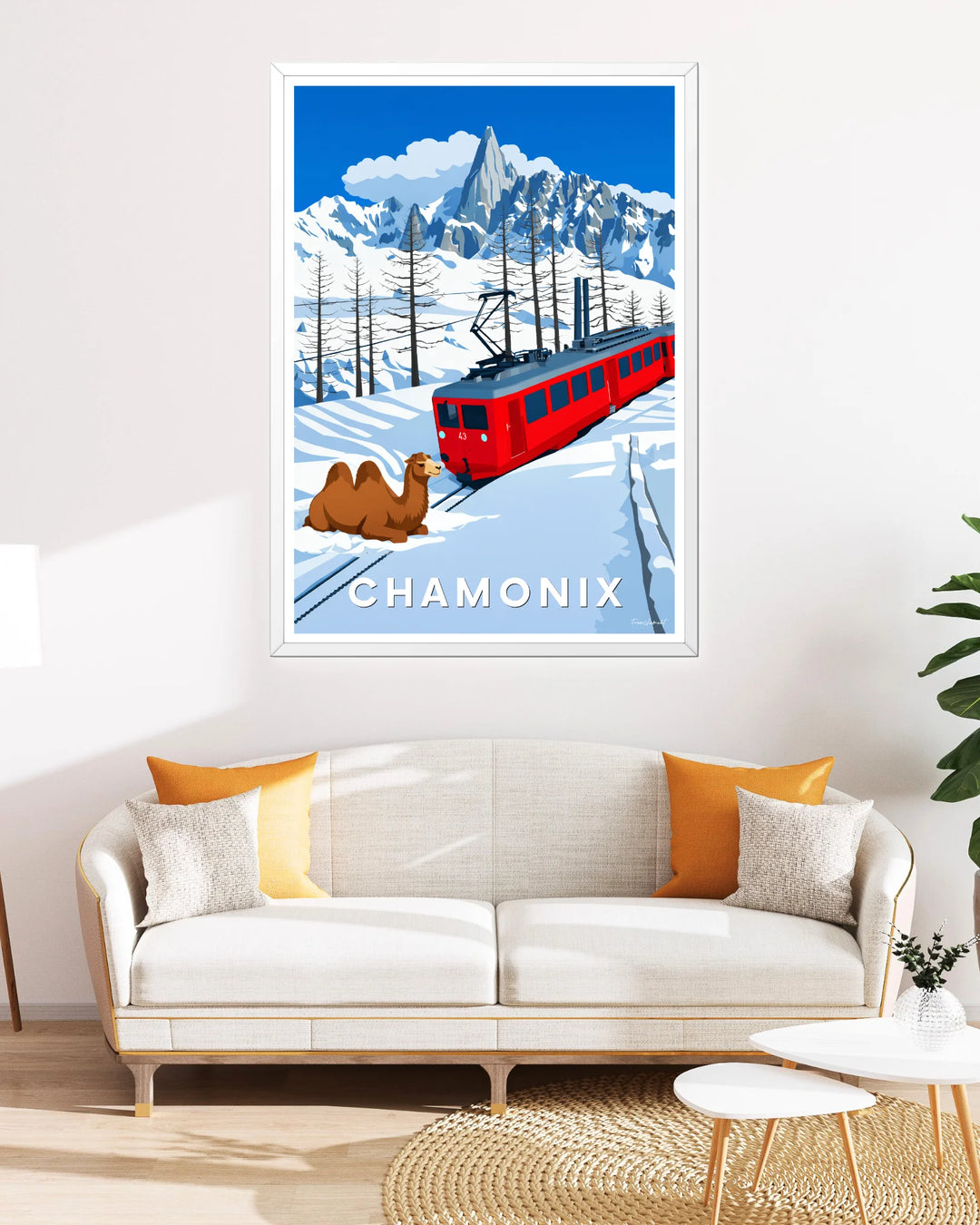 Affiche ski - Chamonix