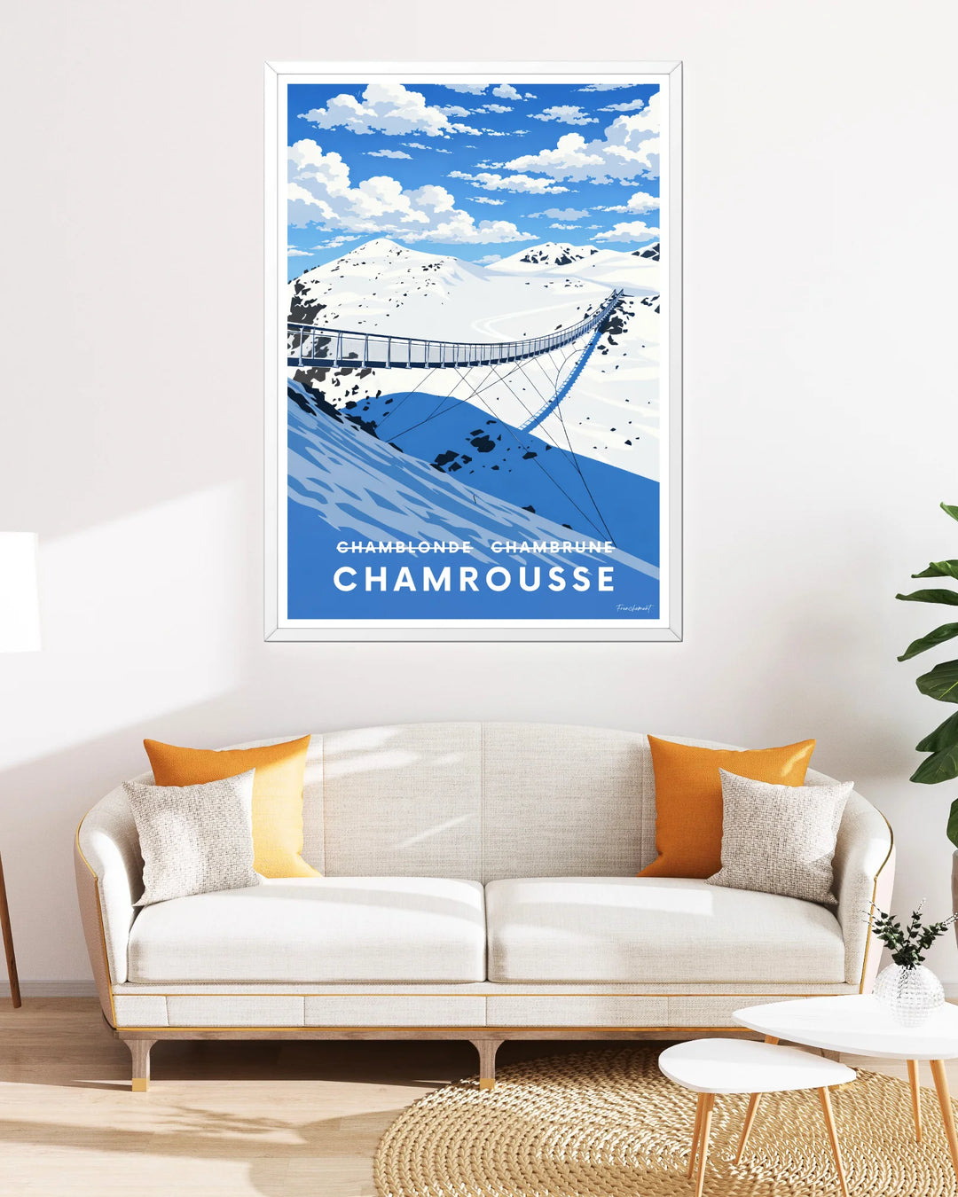 Affiche ski - Chamrousse