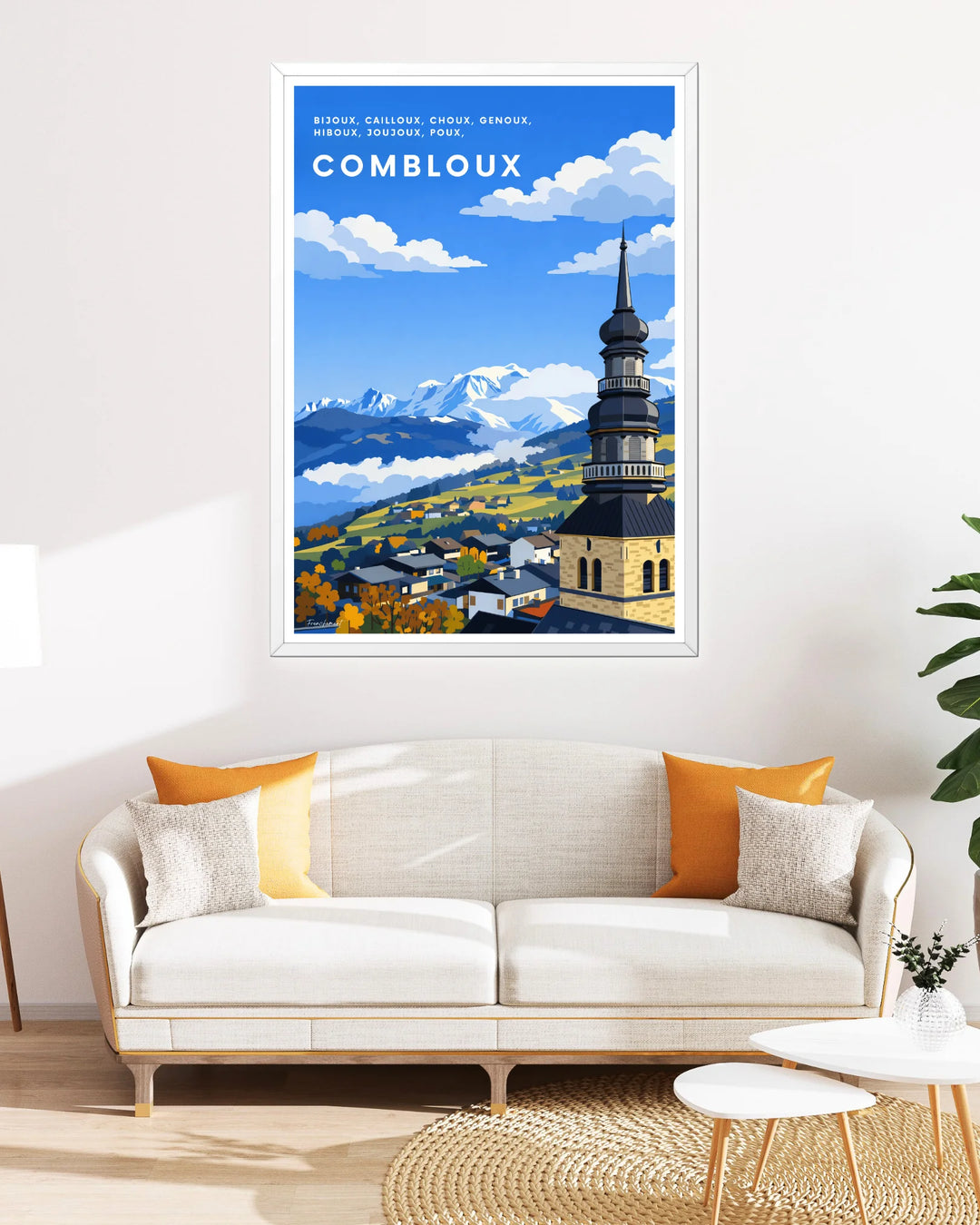 Affiche ski - Combloux