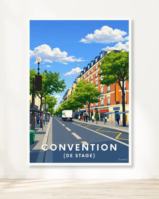 Affiche Paris - Convention (de stage)