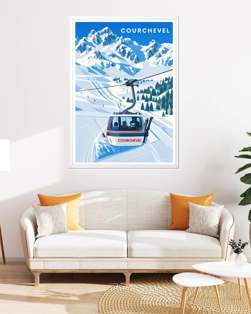 Affiche ski - Courchevel