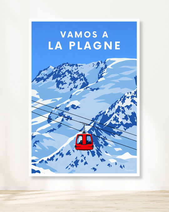Affiche ski - La Plagne