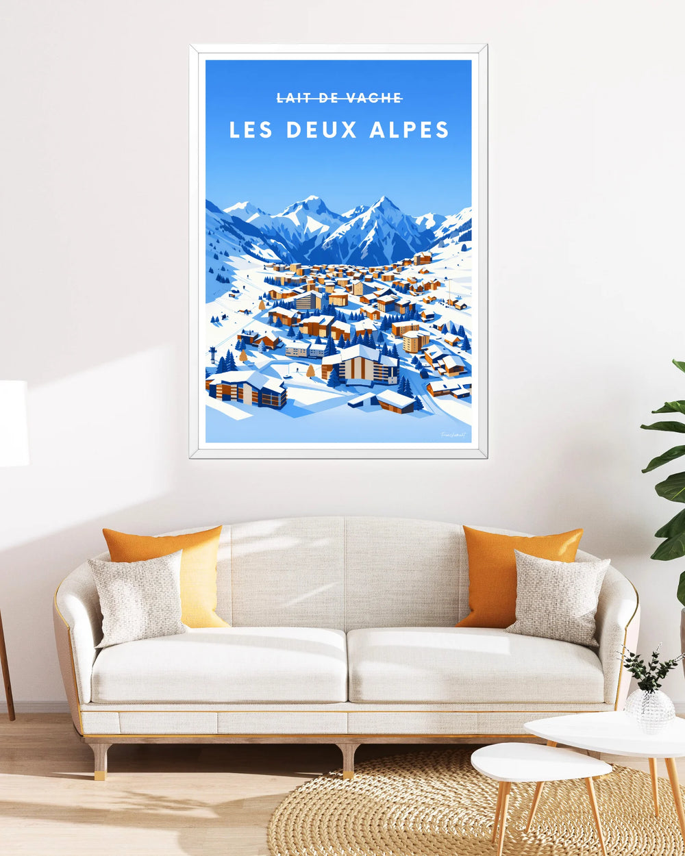 Affiche ski - Les Deux Alpes