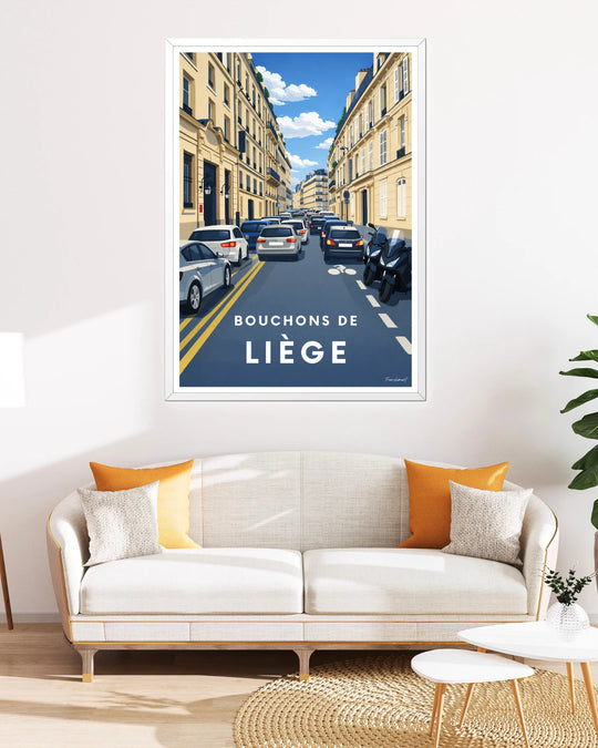 Affiche Paris - Bouchons de Liège